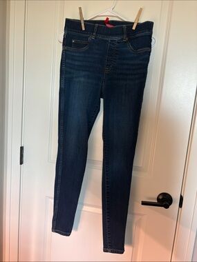 SPANX Dark Blue Stretch Skinny Jeans